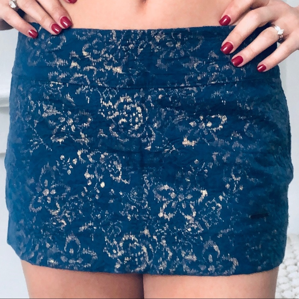 Abercrombie and Fitch Navy Mini Skirt